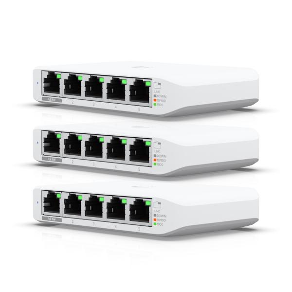 UniFi Switch Flex Mini 3-pack, No PoE budget