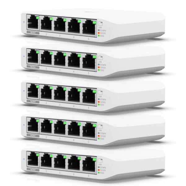UniFi Switch Flex Mini 5-pack, No PoE budget